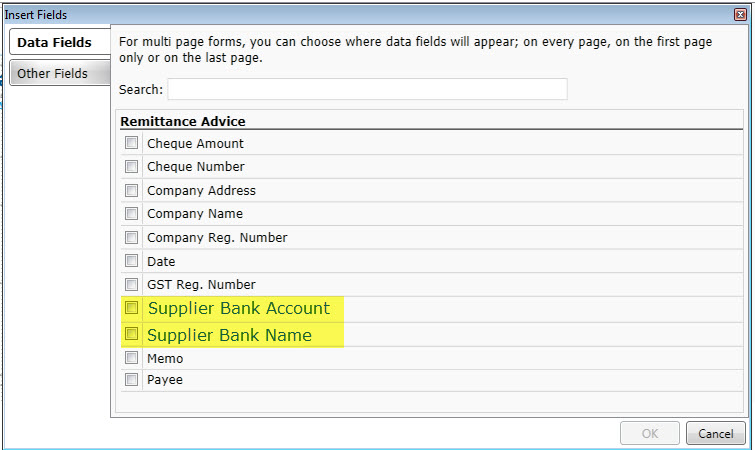 Forms: Remittance Advice - Include Supplier bank d... - MYOB Community