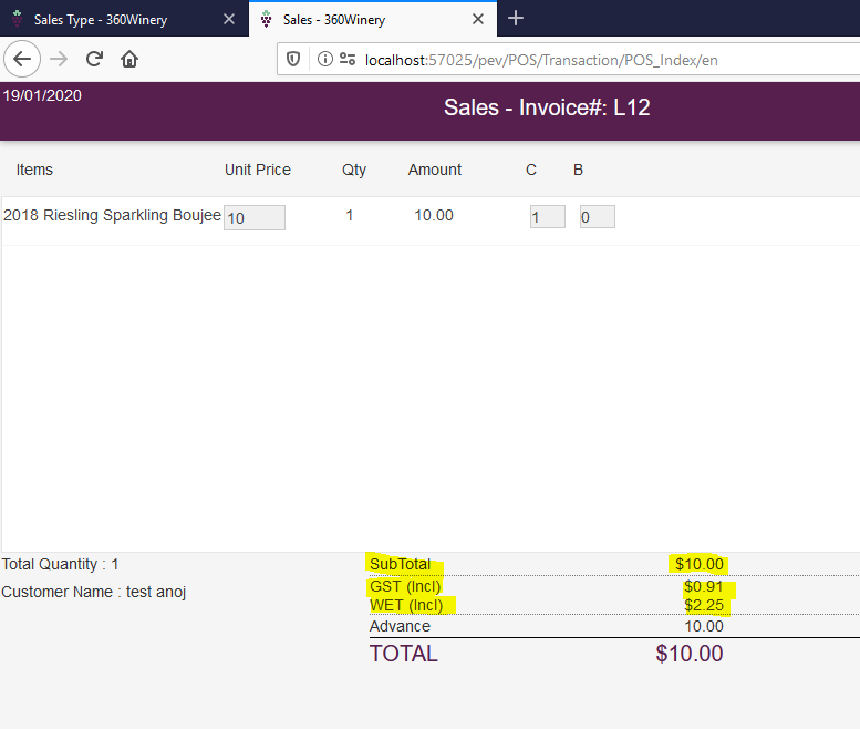 Need clarification in GST(included tax) & WET(Incl... MYOB Community