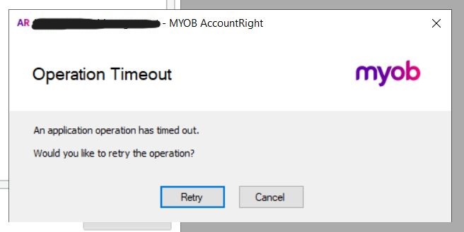 Reports - Failing to load | MYOB Community