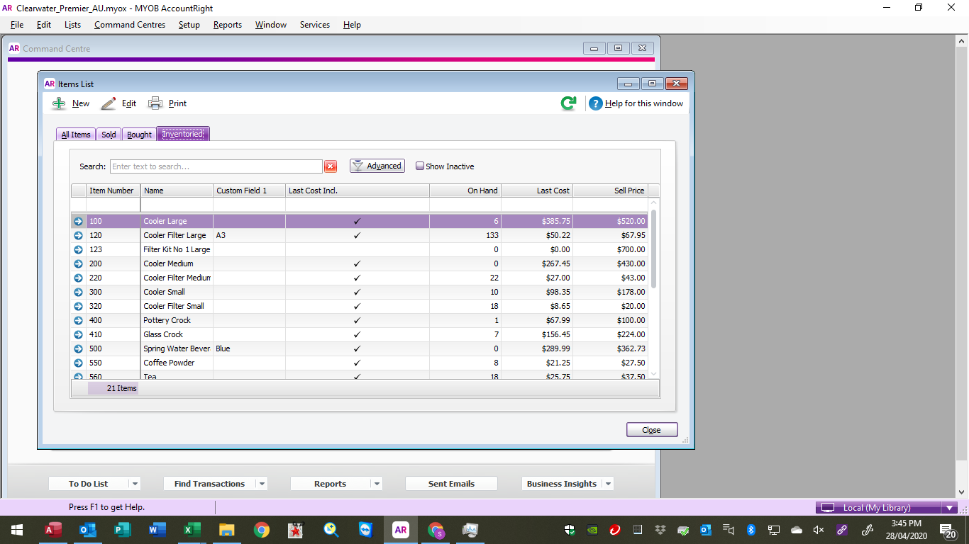 Myob Inventory Multiple inventory locations | MYOB Community