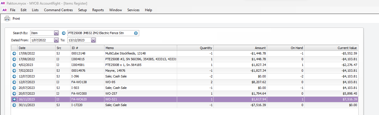 Myob Inventory Inventory value incorrect | MYOB Community