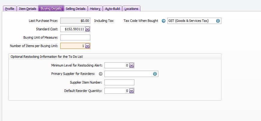Inventory value | MYOB Community