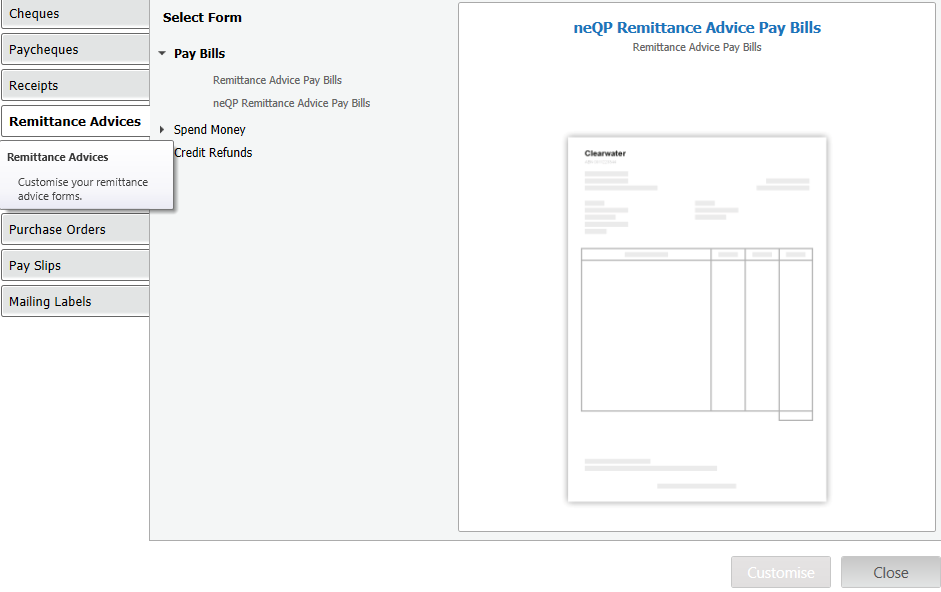 Myob Credit Note How can utilised credit notes be shown on remittance advices | MYOB ...