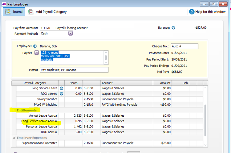 Long Service Leave calculations | MYOB Community