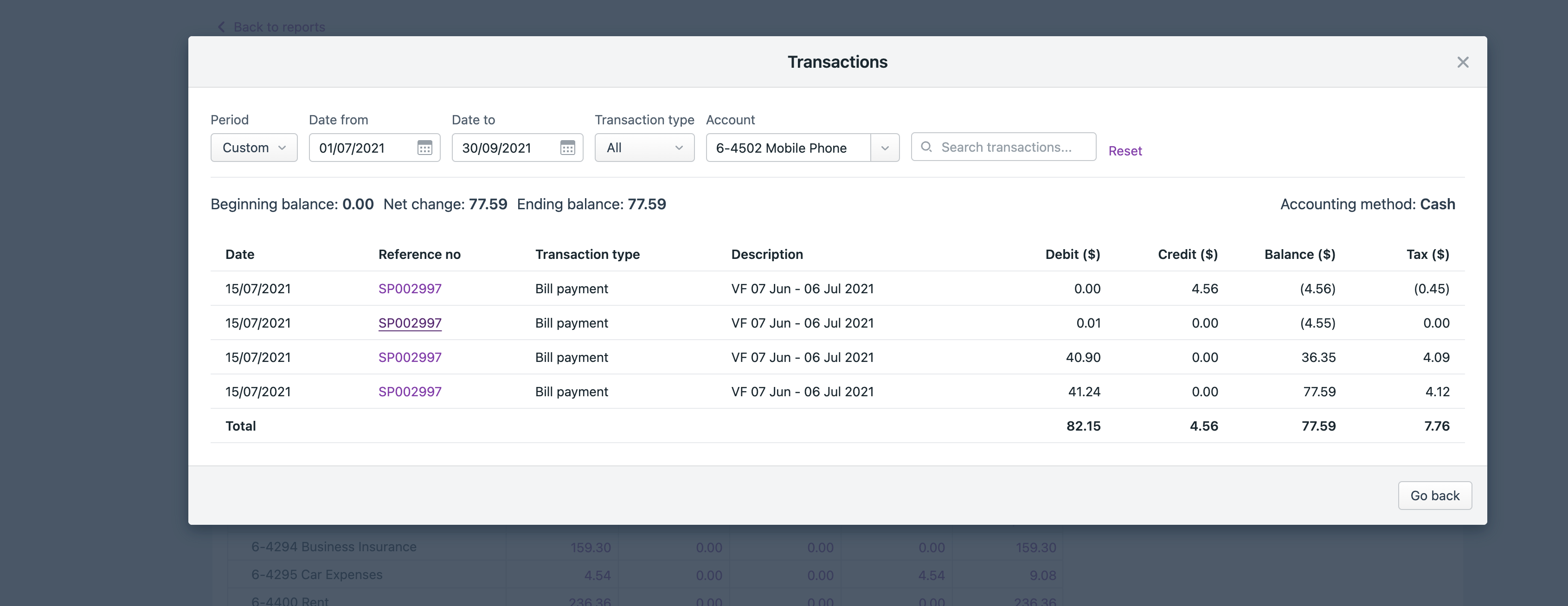 why does it show 4 lines of the same thing? for bill payment's | MYOB ...