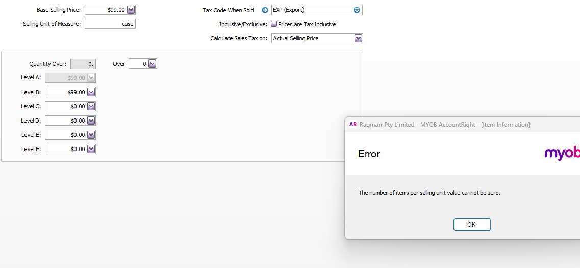 Inventory - | MYOB Community