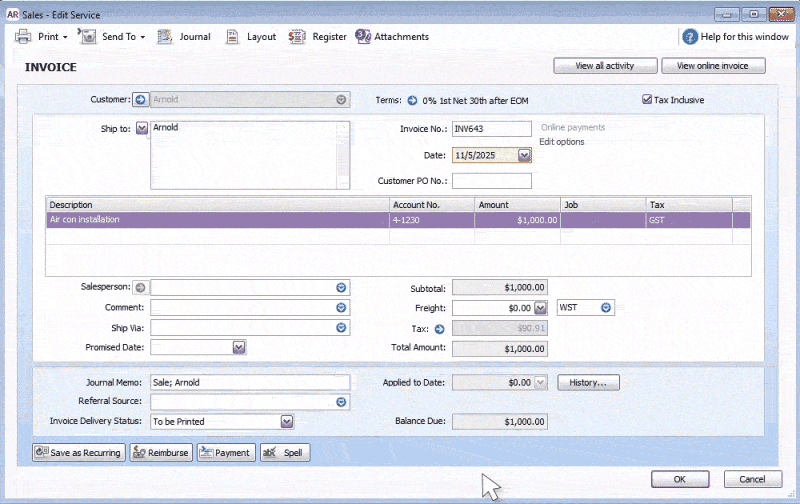 Attach documents to sales transactions and general journals in ...