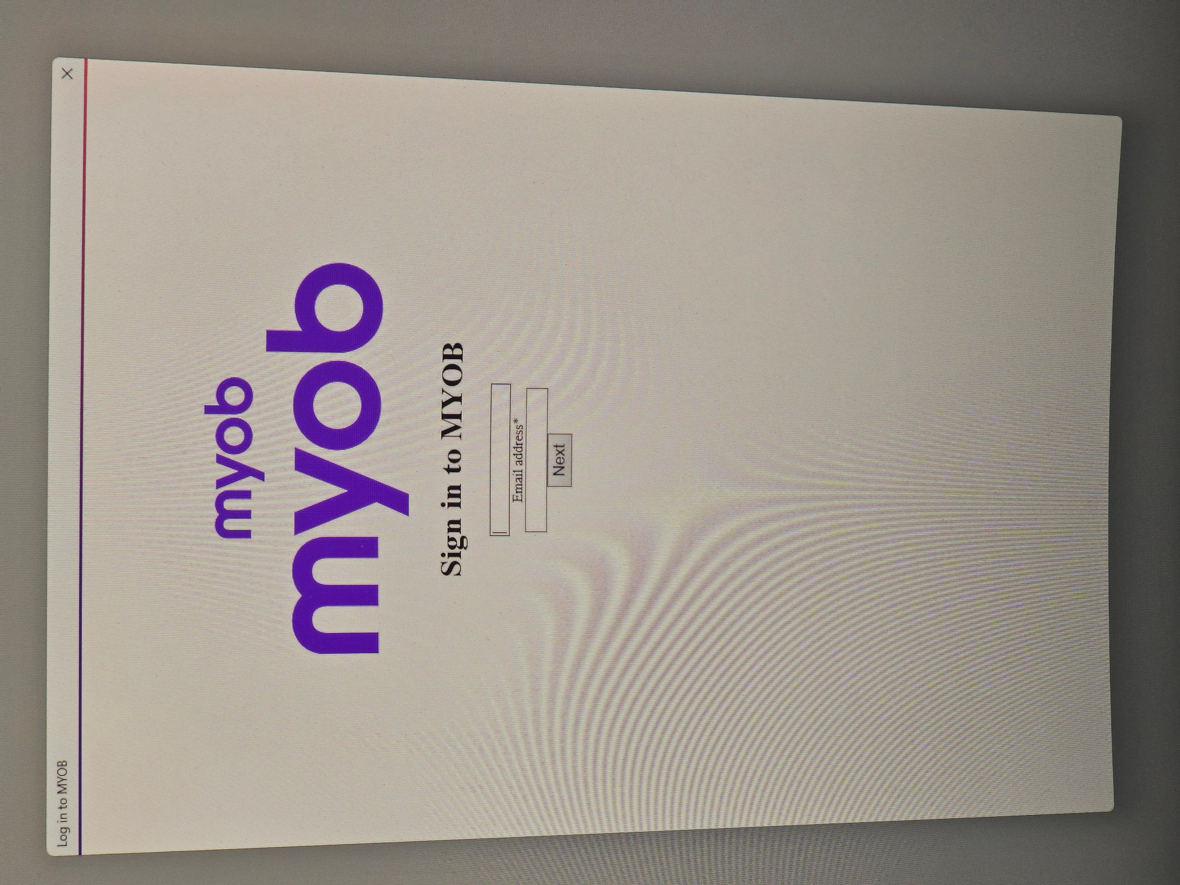 Log in to online file error | MYOB Community
